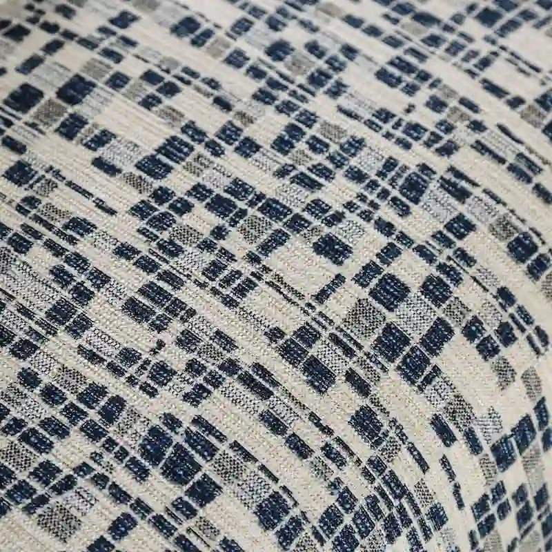 Pouf Parthage contemporain à rayures chenille multicolores de Furniture of America