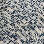 Pouf Parthage contemporain à rayures chenille multicolores de Furniture of America