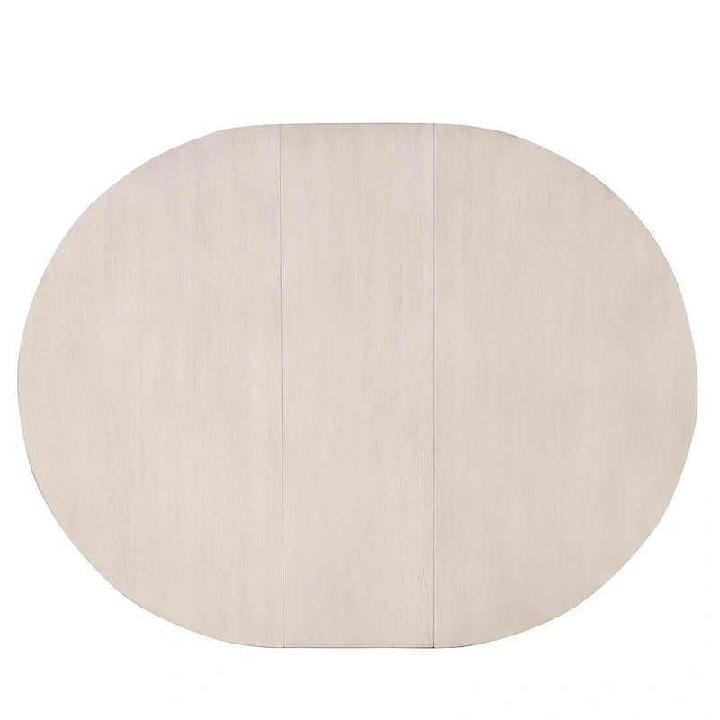 Ensemble table et chaises de salle à manger rondes extensibles style ferme, 42-54 pouces, pour 4 personnes