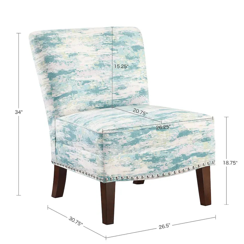 Fauteuil d'appoint sans accoudoirs Madison Park Alex Artistic Print