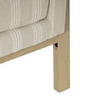 Fauteuil d'appoint moderne HomePop à structure en bois