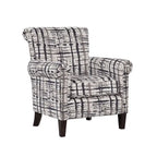 Roseanne Upholstered Accent Armchair with Silver Nailhead Trim