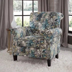 Roseanne Upholstered Accent Armchair with Silver Nailhead Trim