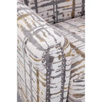 Roseanne Upholstered Accent Armchair with Silver Nailhead Trim