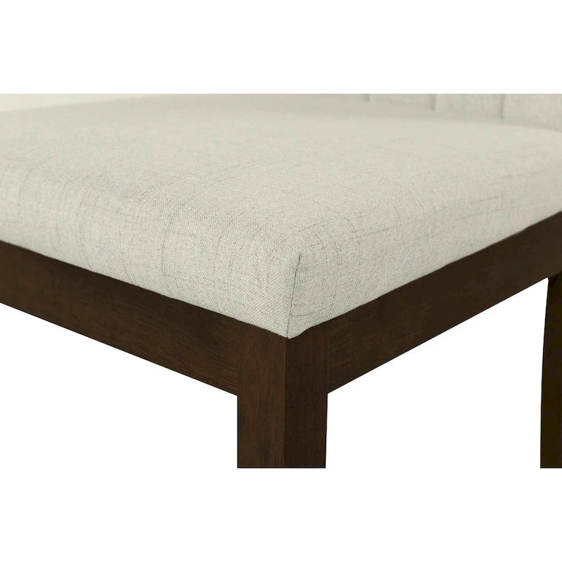 Ensemble de 2 chaises de salle à manger rembourrées Everly de 510 Design, à dossier capitonné