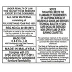 Ensemble de 2 chaises de salle à manger rembourrées Everly de 510 Design, à dossier capitonné