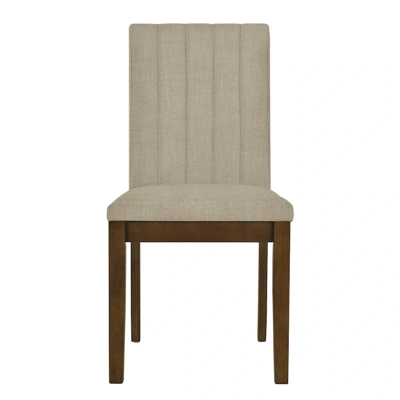 Ensemble de 2 chaises de salle à manger rembourrées Everly de 510 Design, à dossier capitonné