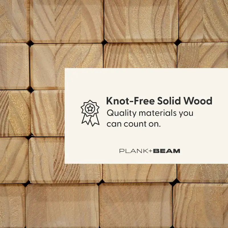 Table d'appoint rectangulaire moderne Plank and Beam avec étagère