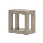 Table d'appoint rectangulaire moderne Plank and Beam avec étagère