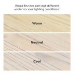 Table d'appoint rectangulaire moderne Plank and Beam avec étagère