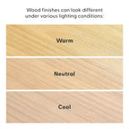 Table d'appoint rectangulaire moderne Plank and Beam avec étagère