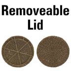 Table d'appoint avec panier de rangement en osier tressé à la main Household Essentials - 43,2 cm (L) x 43,2 cm (l) x 48,3 cm (H)