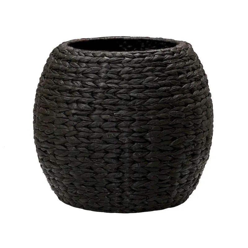 Table d'appoint avec panier de rangement en osier tressé à la main Household Essentials - 43,2 cm (L) x 43,2 cm (l) x 48,3 cm (H)