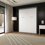 Lit escamotable Nebula 65W Queen, lit mural gain de place par Bestar