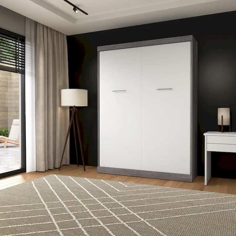 Lit escamotable Nebula 65W Queen, lit mural gain de place par Bestar