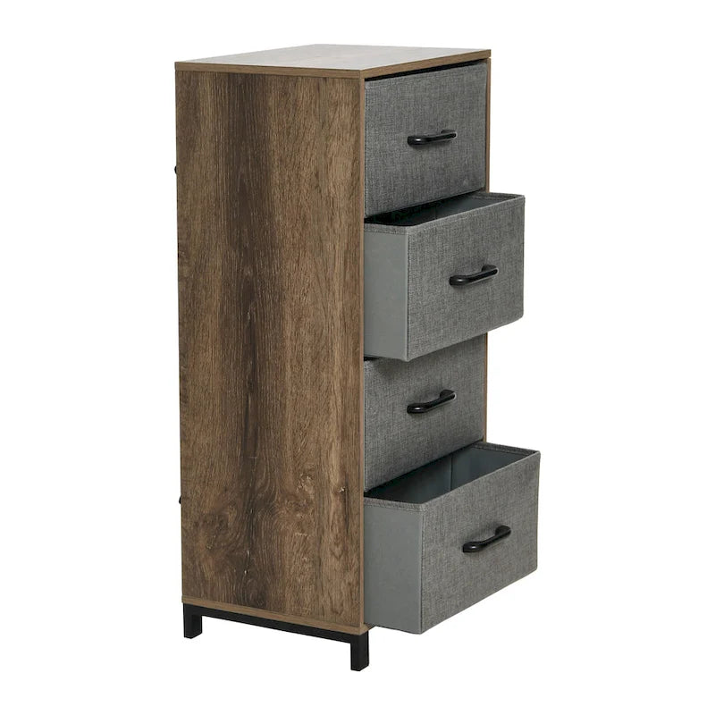 Commode colonne Household Essentials avec 4 tiroirs de rangement