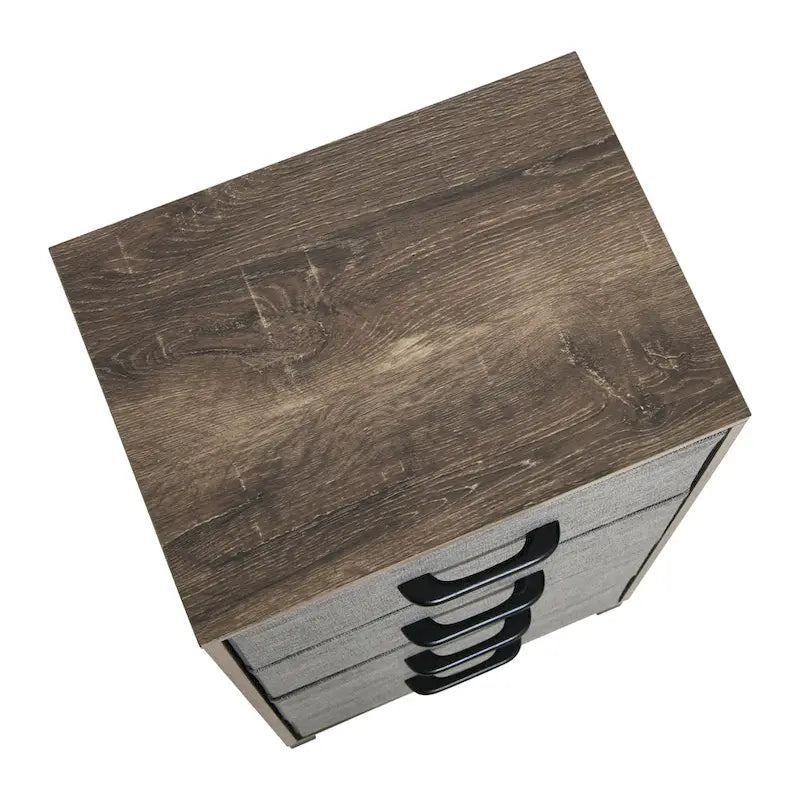 Commode colonne Household Essentials avec 4 tiroirs de rangement