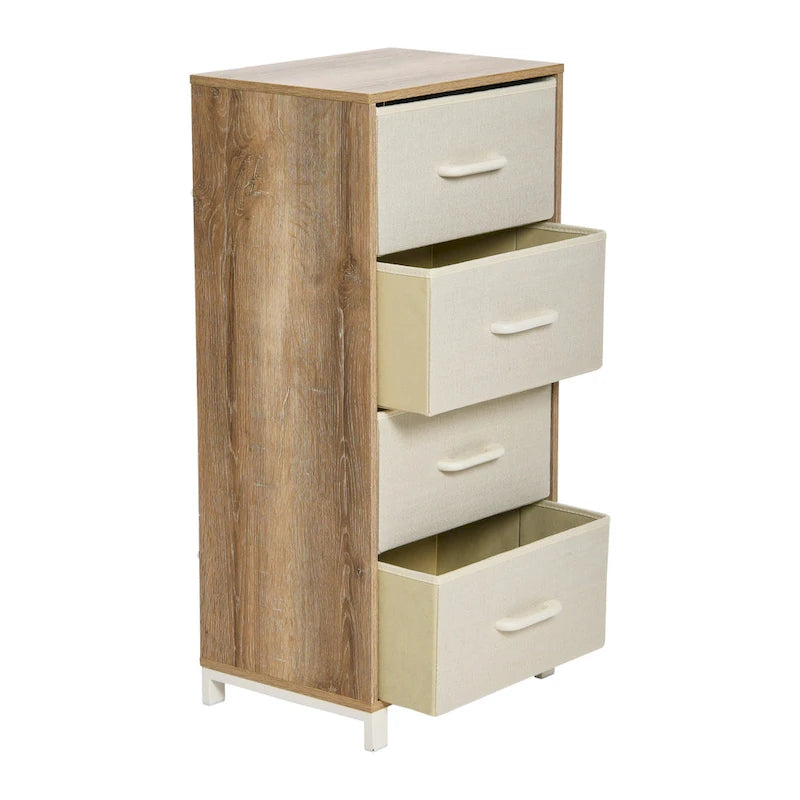 Commode colonne Household Essentials avec 4 tiroirs de rangement