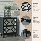 Table de chevet contemporaine COZAYH avec façade miroir