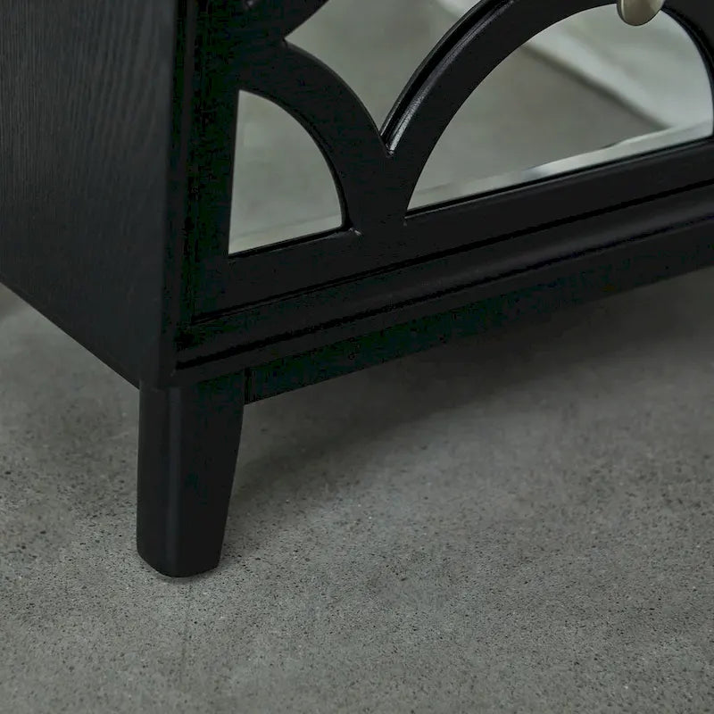 Table de chevet contemporaine COZAYH avec façade miroir