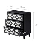 Table de chevet contemporaine COZAYH avec façade miroir