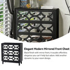 Table de chevet contemporaine COZAYH avec façade miroir