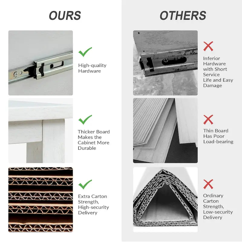 Table de chevet Jennifer à 2 tiroirs avec prises intégrées et plateau coulissant par HULALA HOME