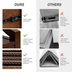 Table de chevet Jennifer à 2 tiroirs avec prises intégrées et plateau coulissant par HULALA HOME