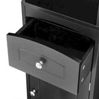 Armoire de rangement de salle de bain de 66 pouces de haut avec tiroir et étagères réglables