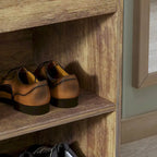 Banc de rangement à chaussures 24 po avec coussin en mousse, meuble à chaussures pour salon