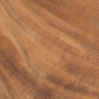 Table d'appoint en rotin avec plateau en bois massif par East at Main