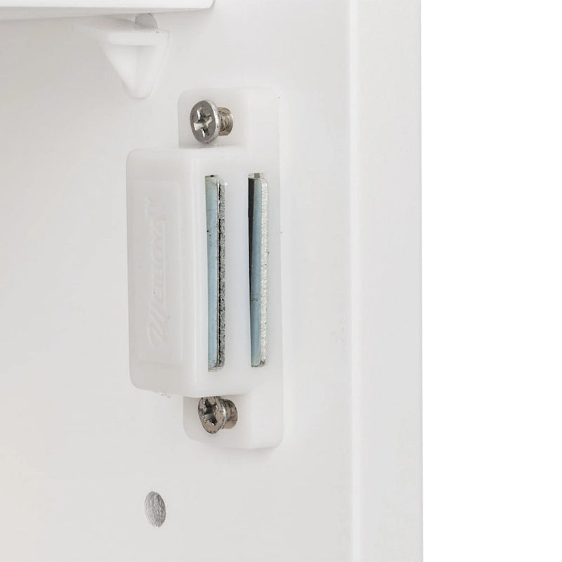 Single Door Mirror Indoor Bathroom Wall Mounted Cabinet Shelf White