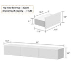 Meuble TV mural flottant avec LED