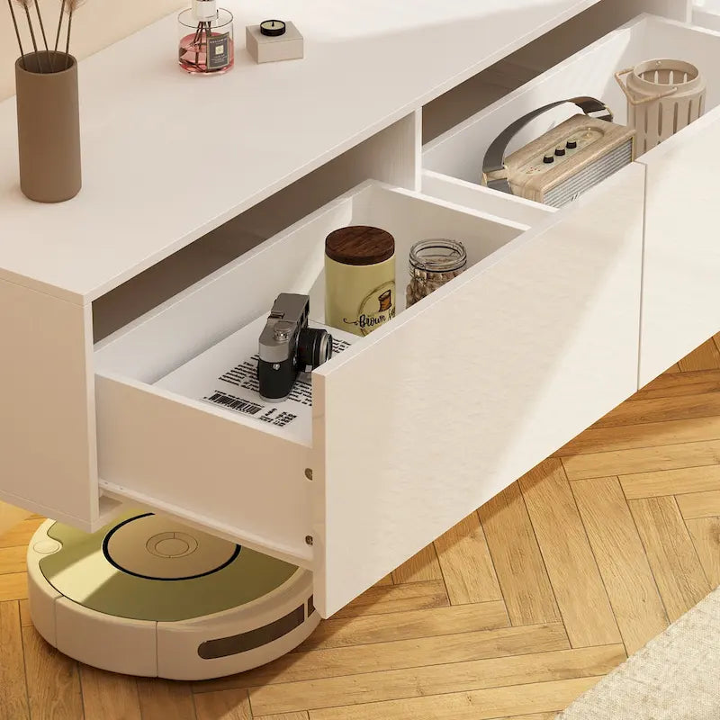 Meuble TV mural flottant avec LED