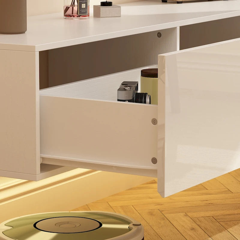 Meuble TV mural flottant avec LED