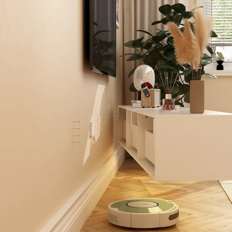 Meuble TV mural flottant avec LED