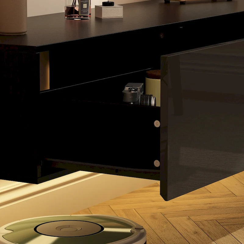 Meuble TV mural flottant avec LED