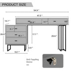 Ensemble coiffeuse Eclife avec tiroirs de rangement pour chambre à coucher