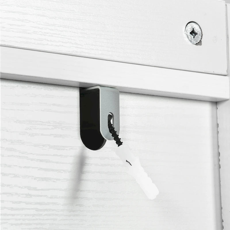 Meuble de rangement Moasis 61 cm à poser au-dessus des toilettes, avec porte coulissante style ferme et base en métal