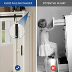 Armoire de rangement Moasis haute et large avec portes et miroir pleine longueur pour salle de bain