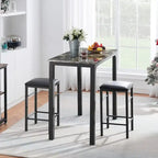 VECELO 3-Pieces Counter Dining Table Set