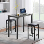 Ensemble table et chaises de bar VECELO 3 pièces