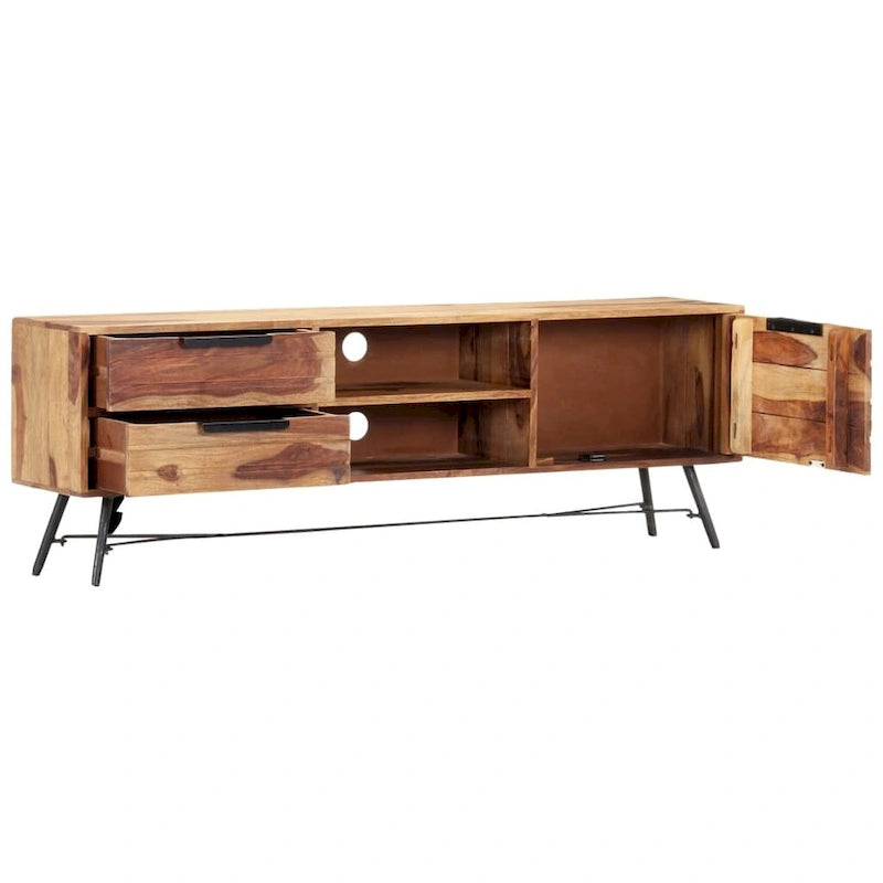 Meuble TV vidaXL 55,1 x 11 x 18,5 cm en bois massif de sheesham