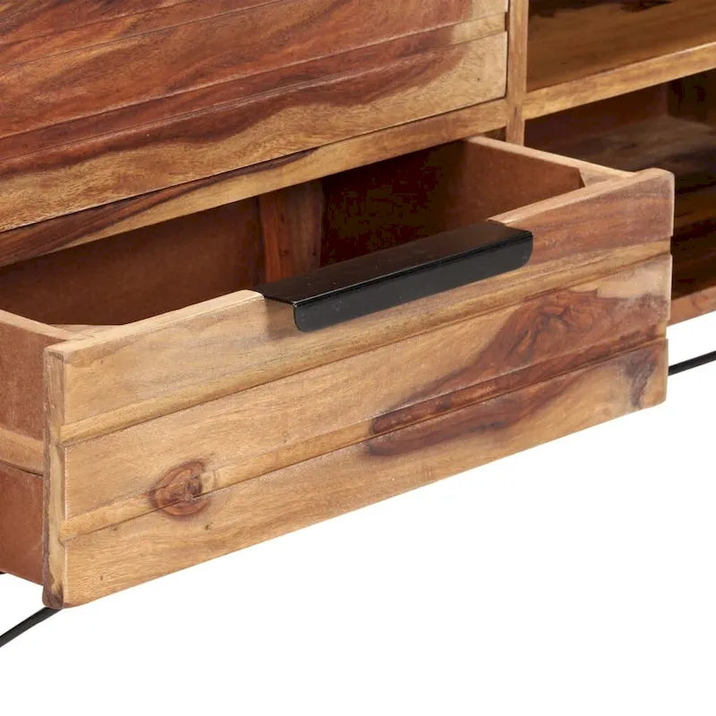 Meuble TV vidaXL 55,1 x 11 x 18,5 cm en bois massif de sheesham