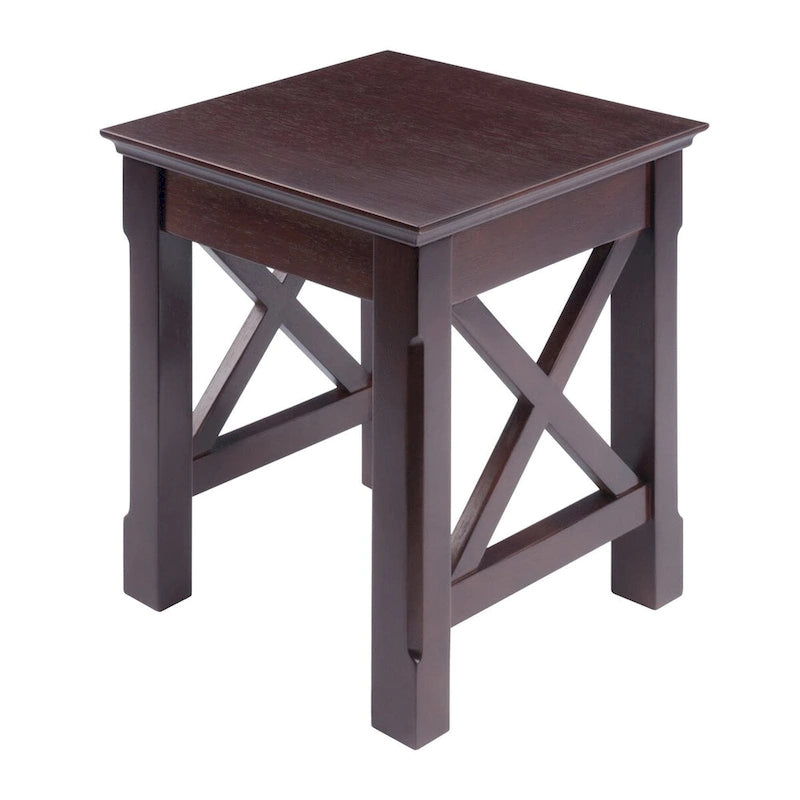 Tables gigognes Xola 3 pièces, Cappuccino - 21,1 L x 17,3 P x 22,1 H.