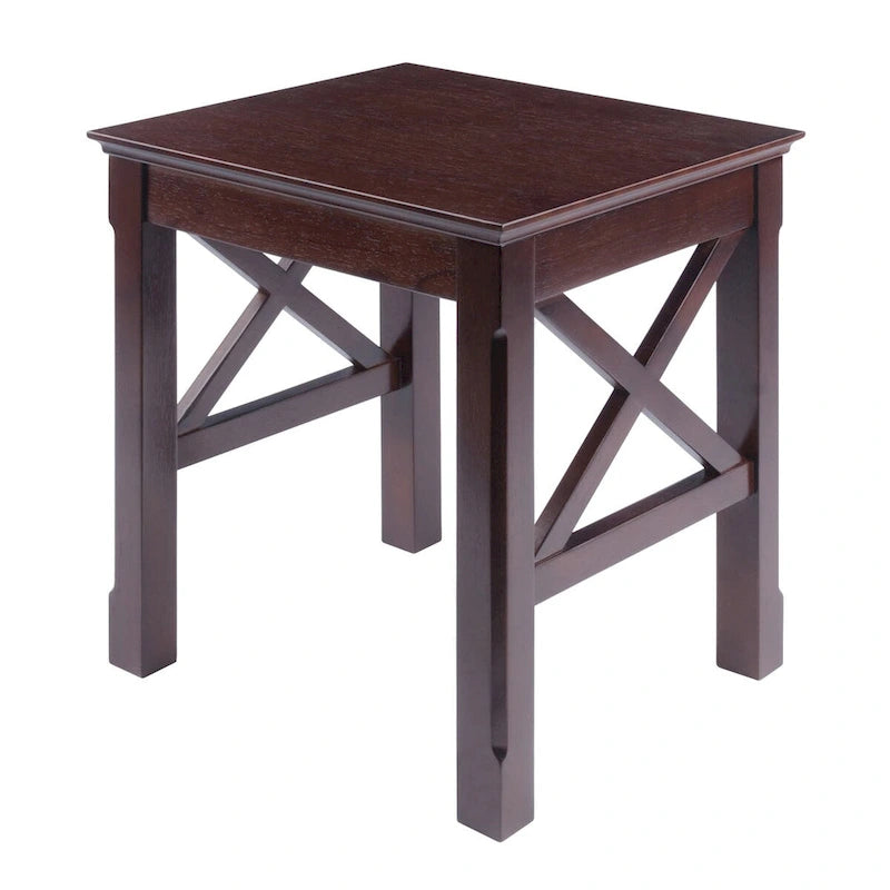 Tables gigognes Xola 3 pièces, Cappuccino - 21,1 L x 17,3 P x 22,1 H.