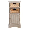 Armoire de rangement SAFAVIEH Golda, finition noire vieillie - 15,9 x 11,8 x 35 cm - 16 po L x 12 po P x 35 po H