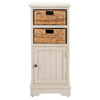 Armoire de rangement SAFAVIEH Golda, finition noire vieillie - 15,9 x 11,8 x 35 cm - 16 po L x 12 po P x 35 po H