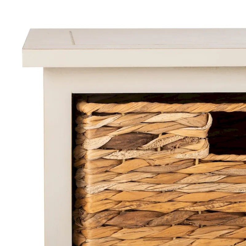 Armoire de rangement SAFAVIEH Golda, finition noire vieillie - 15,9 x 11,8 x 35 cm - 16 po L x 12 po P x 35 po H