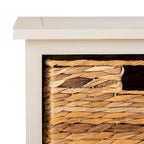 Armoire de rangement SAFAVIEH Golda, finition noire vieillie - 15,9 x 11,8 x 35 cm - 16 po L x 12 po P x 35 po H